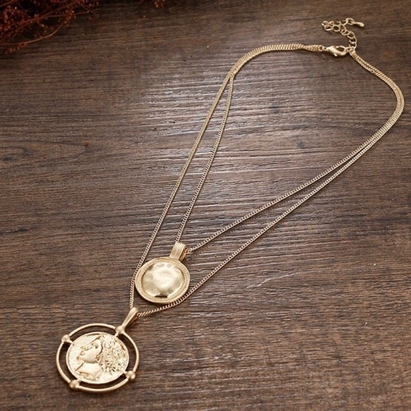 Coin Layer Necklace - Picture 7 of 8